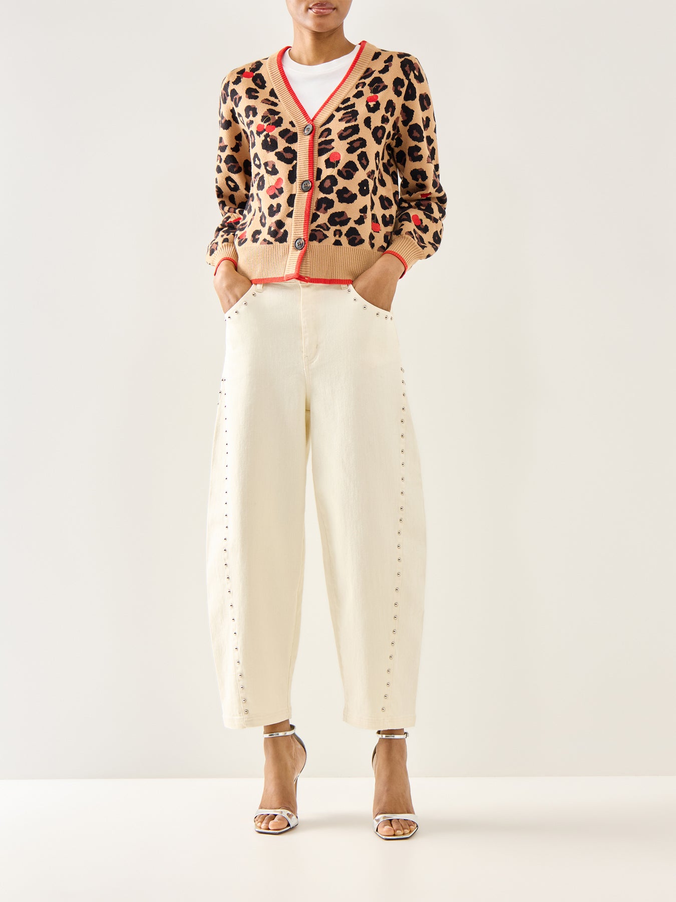 Cherry Leopard Cardigan