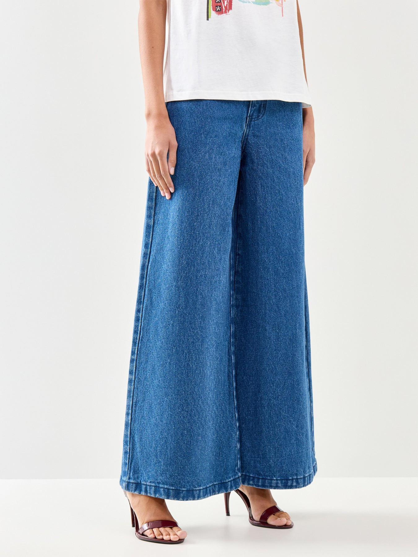 Palazzo Jan Jeans Blue