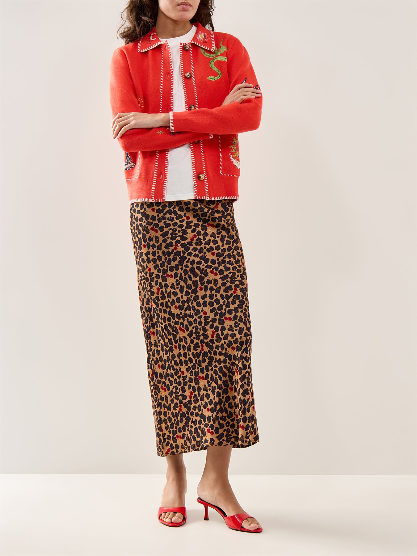Mystical Cardigan Red