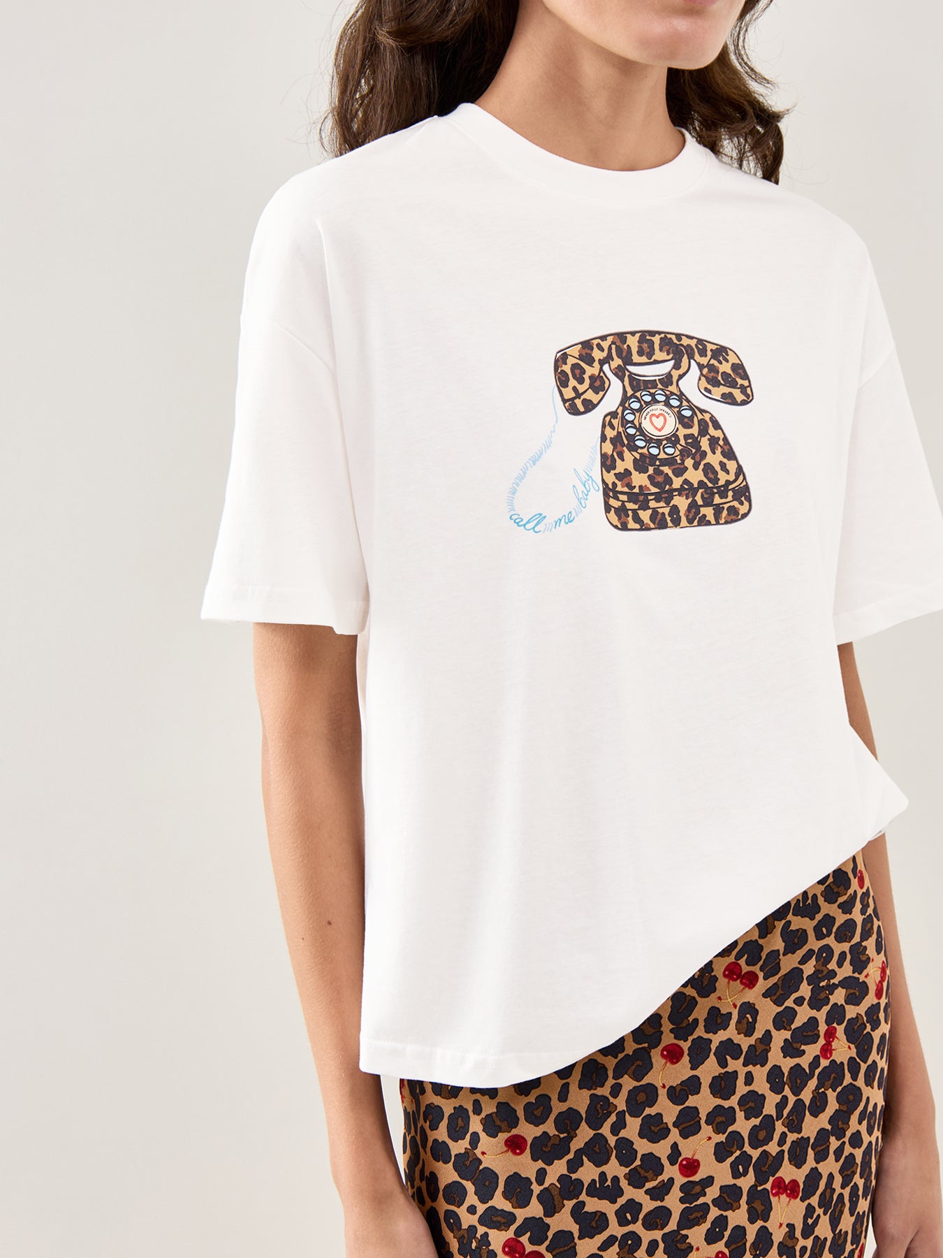 Call Me Boxy Cotton T-Shirt White