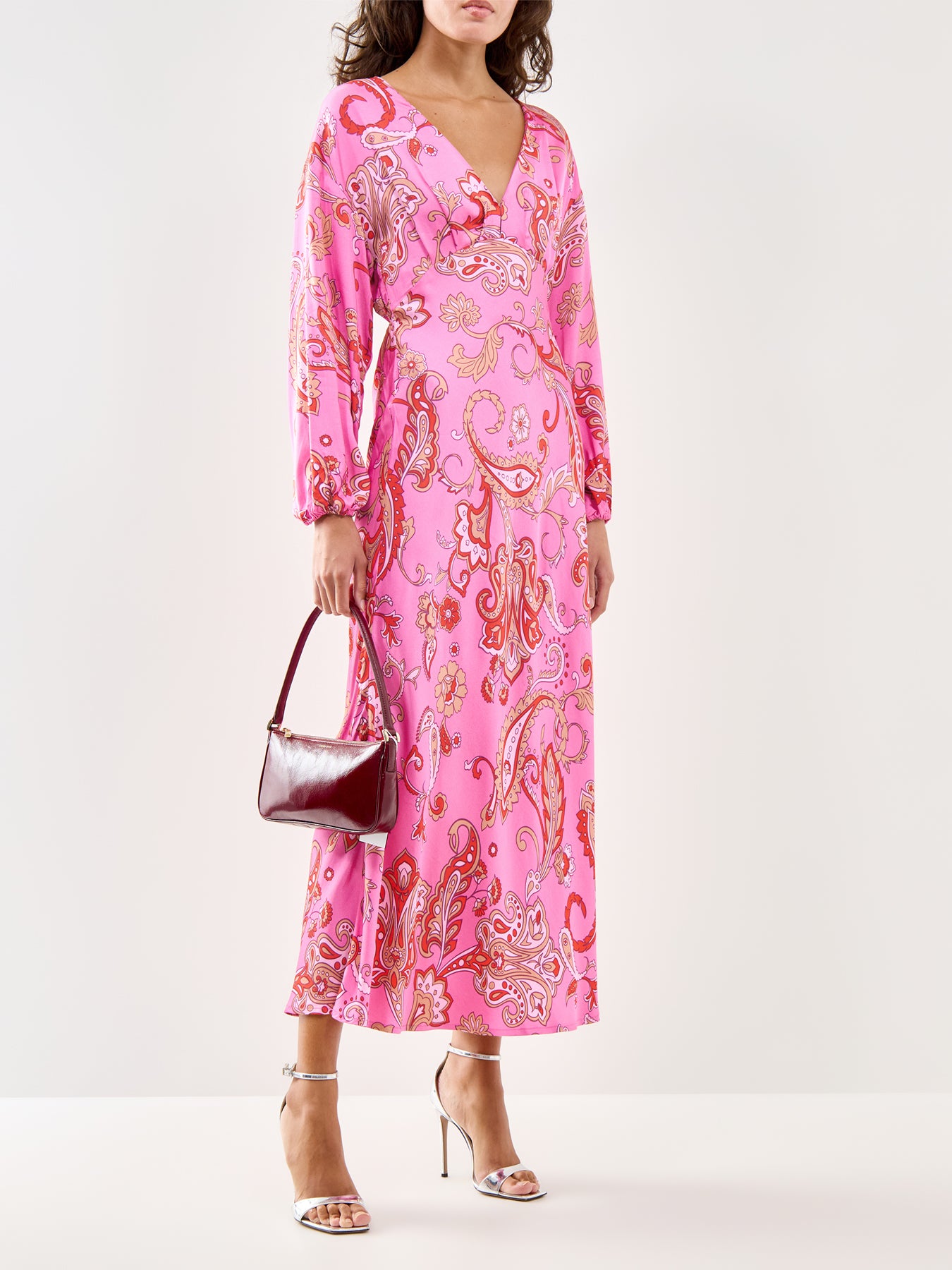 Pink Paisley Emma Dress Pink