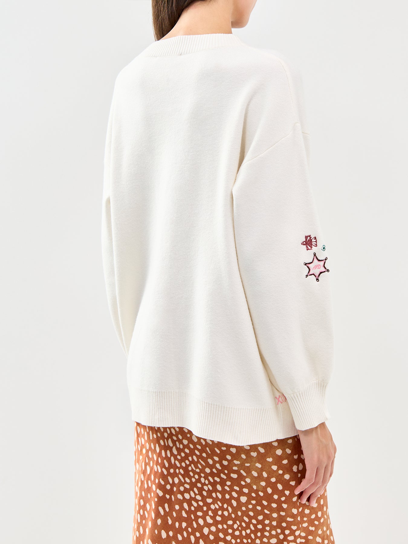 Cream Western Martha Cardigan