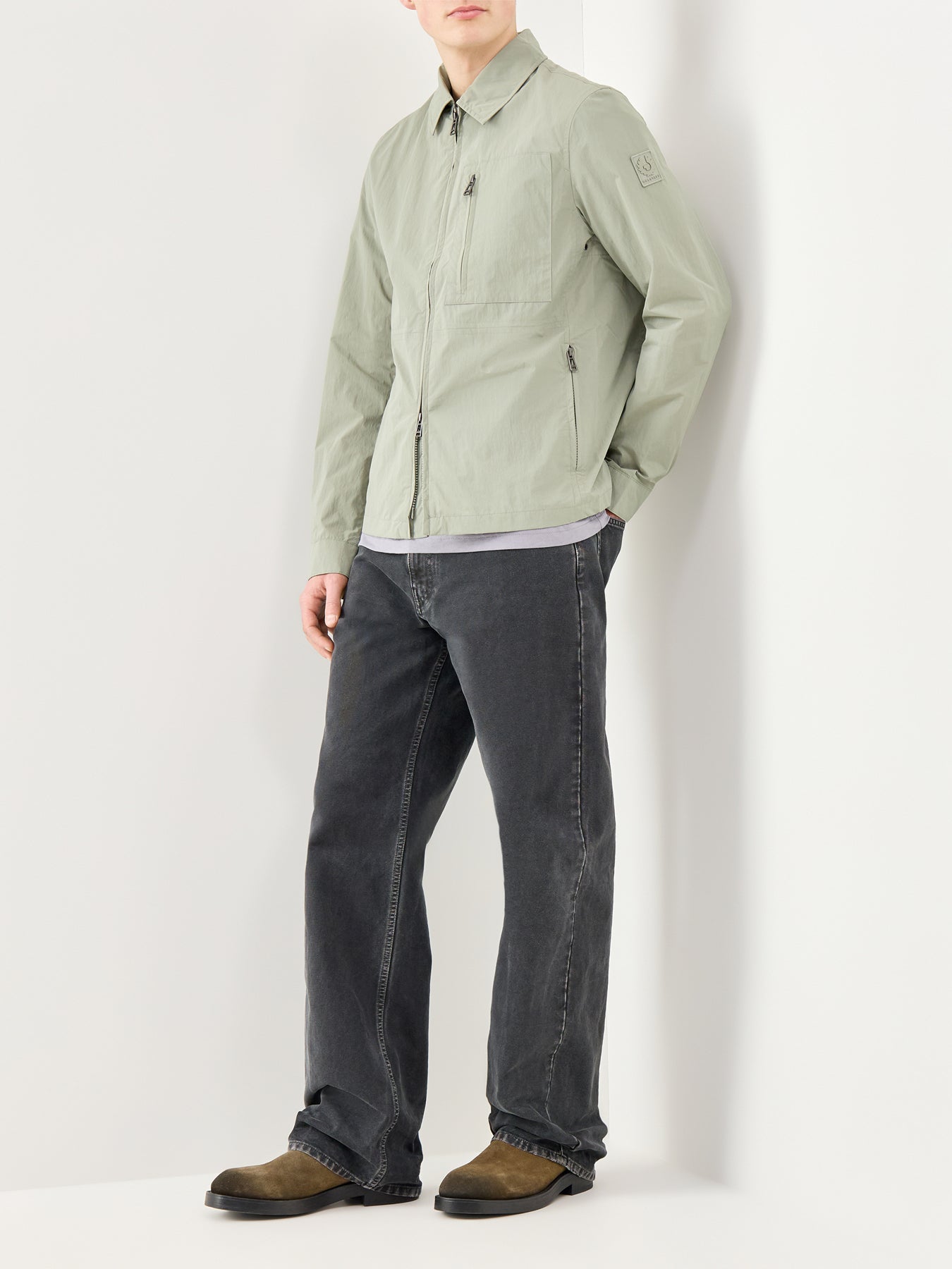 Grid Overshirt Green
