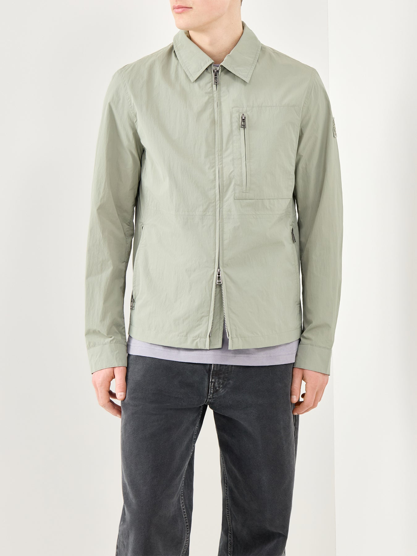 Grid Overshirt Green