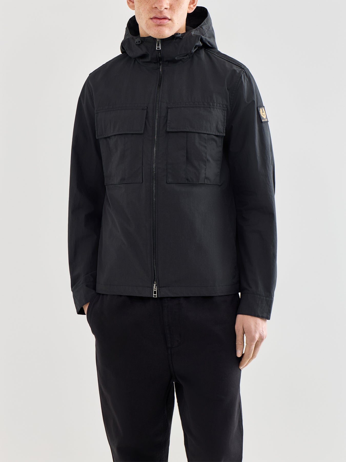 Container Hooded Overshirt Black