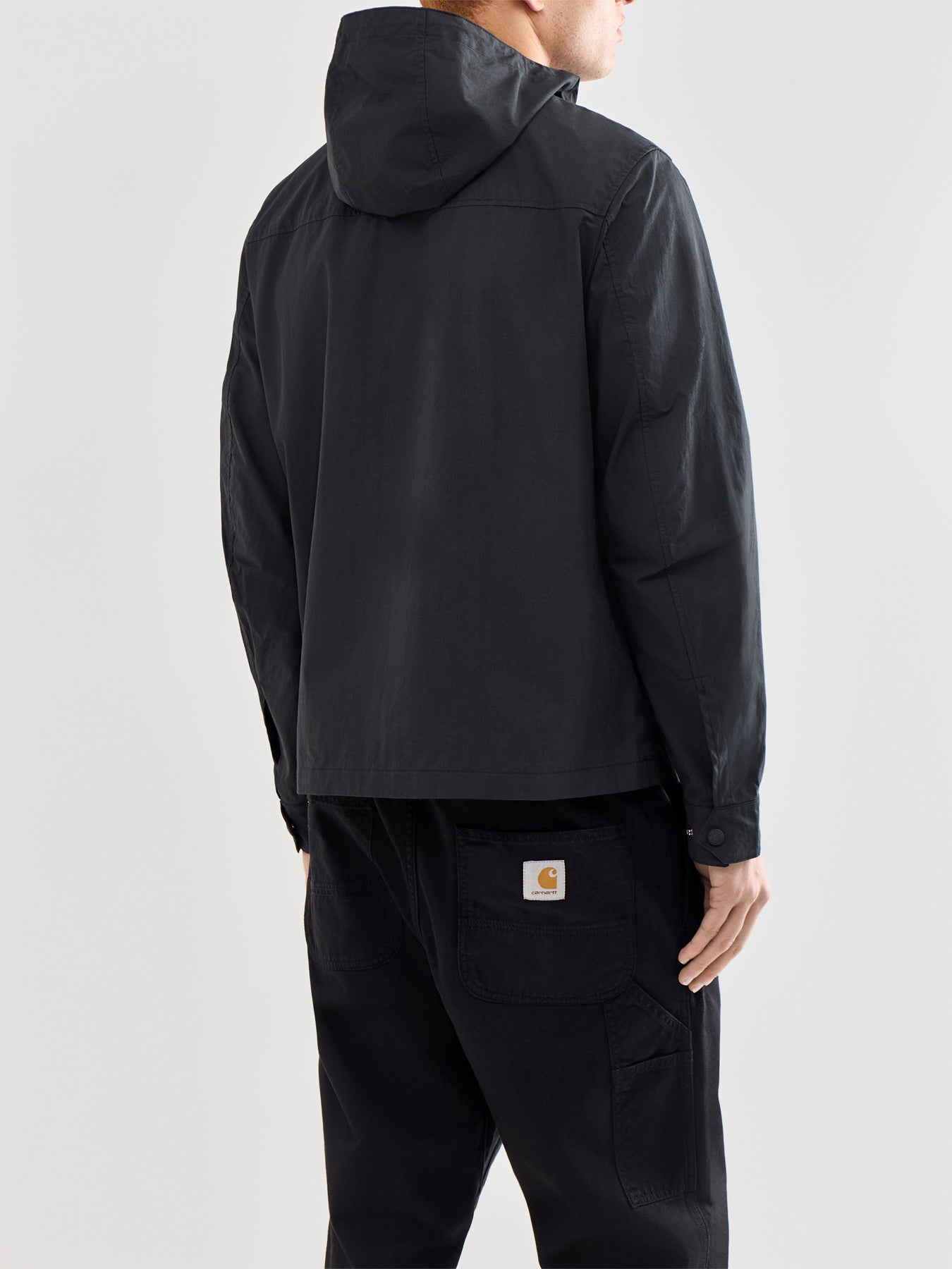 Container Hooded Overshirt Black