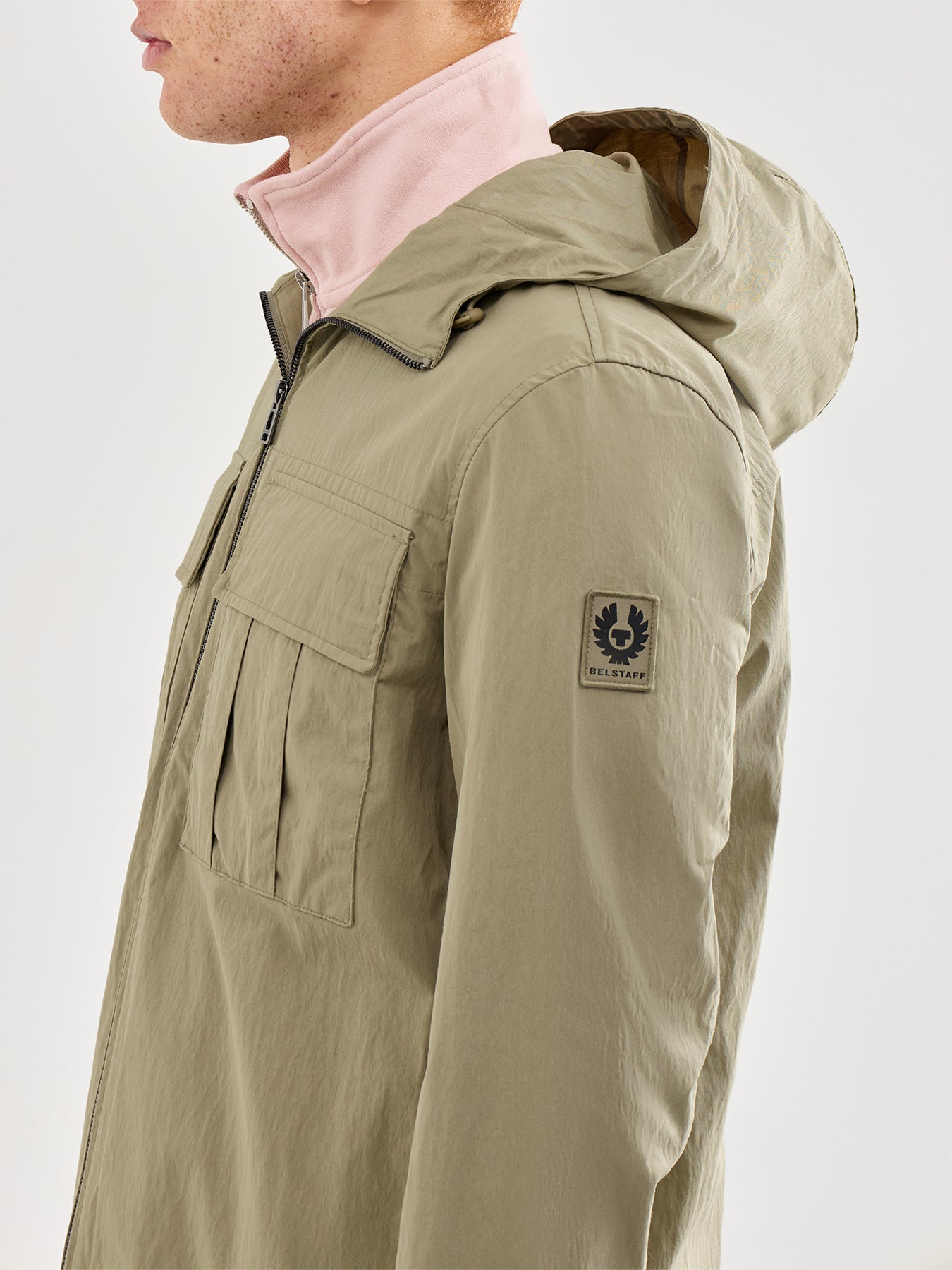 Container Hooded Overshirt Olive