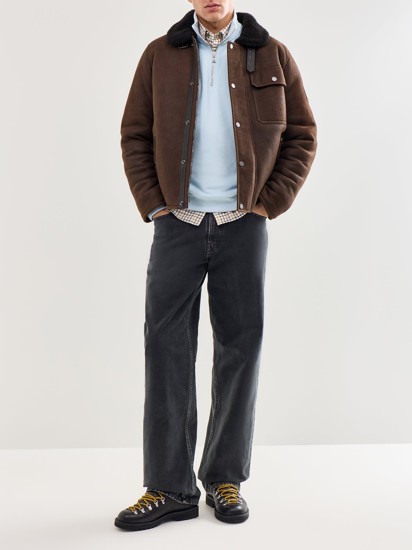 Quarter Zip Sweatshirt Blue