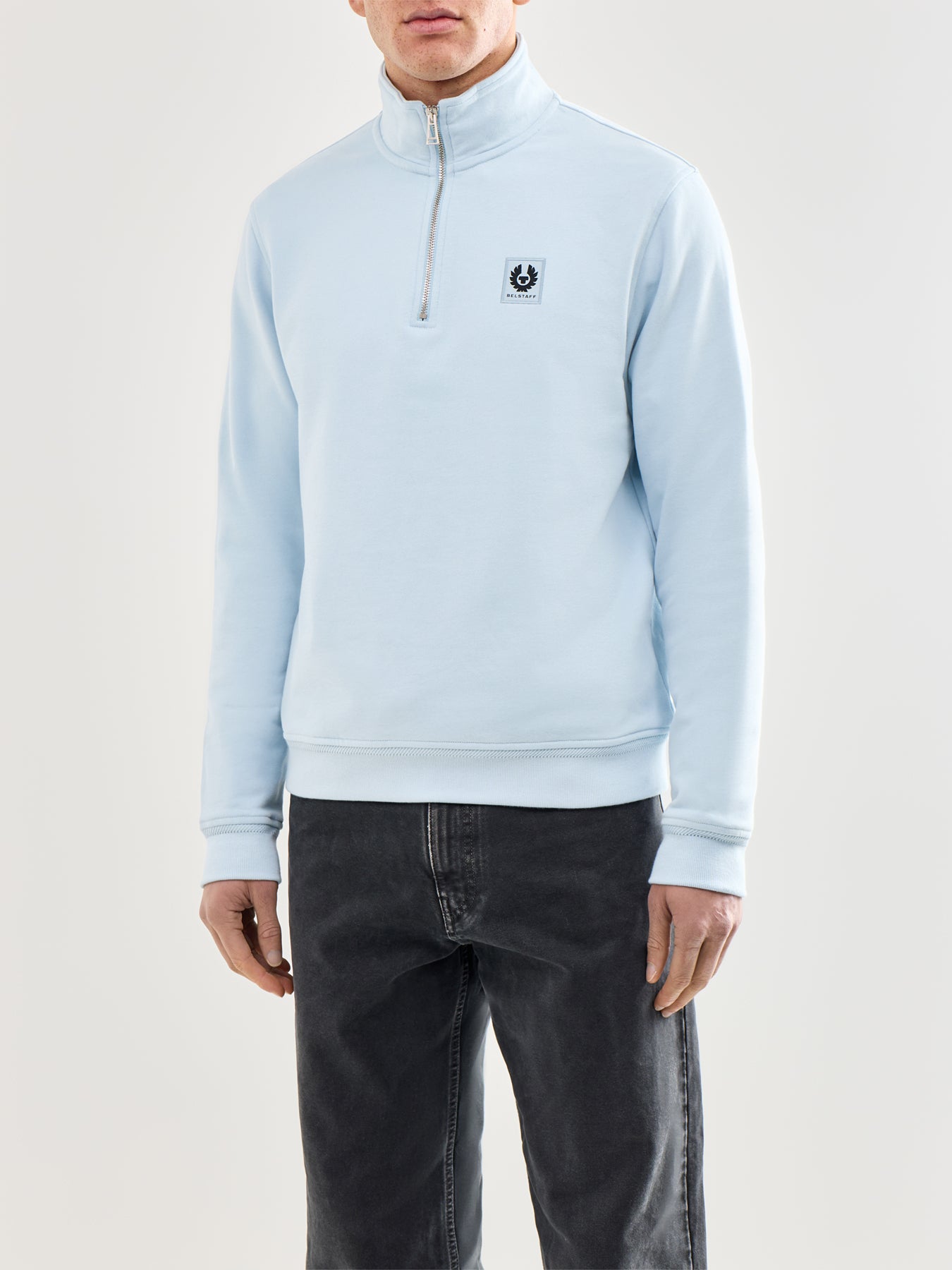 Quarter Zip Sweatshirt Blue