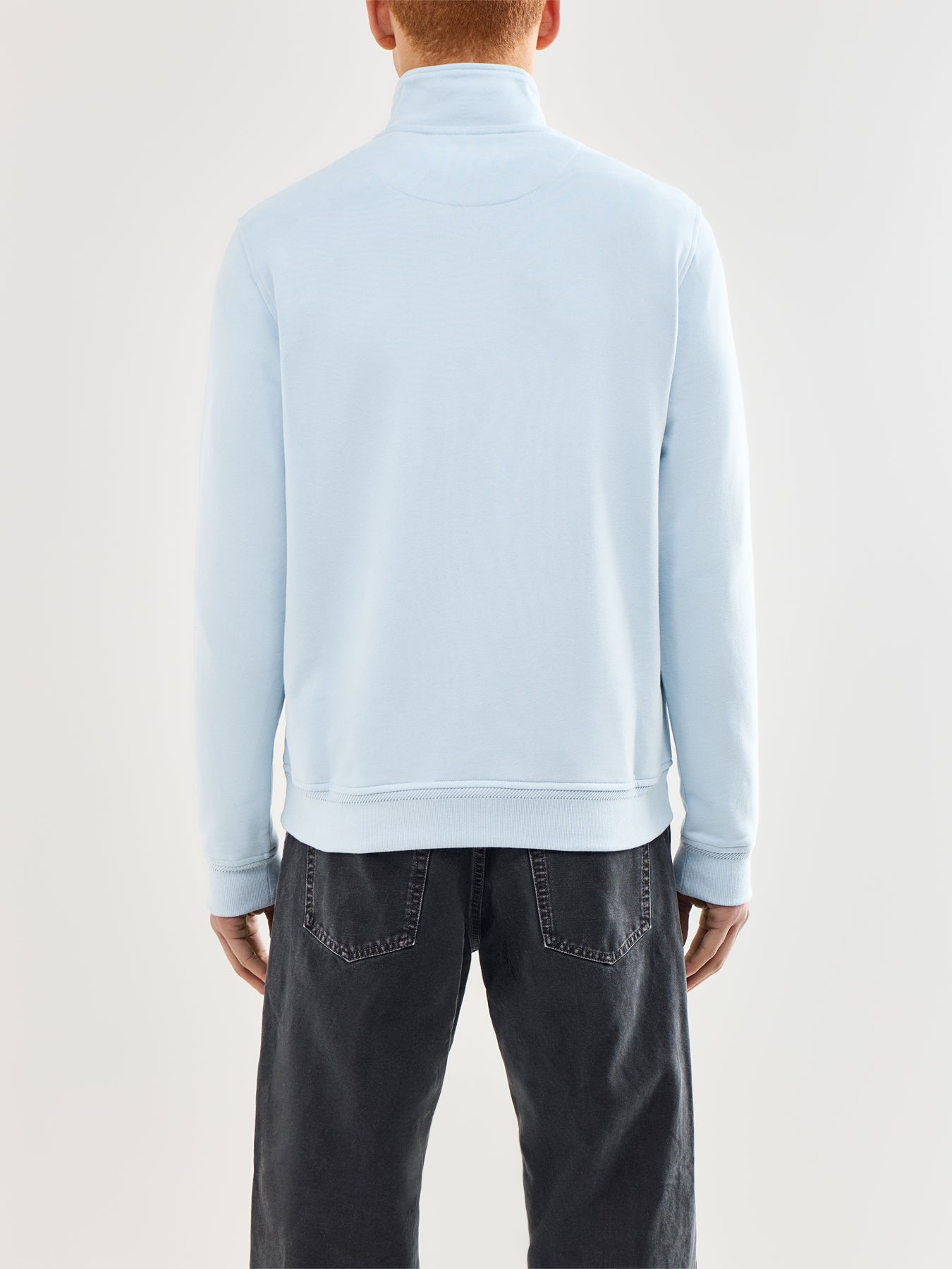 Quarter Zip Sweatshirt Blue