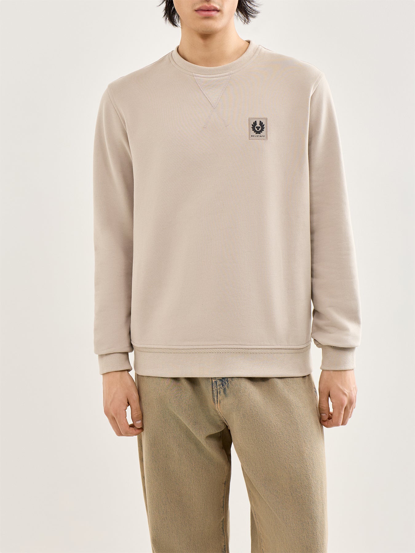 Classic Cotton Sweatshirt Beige