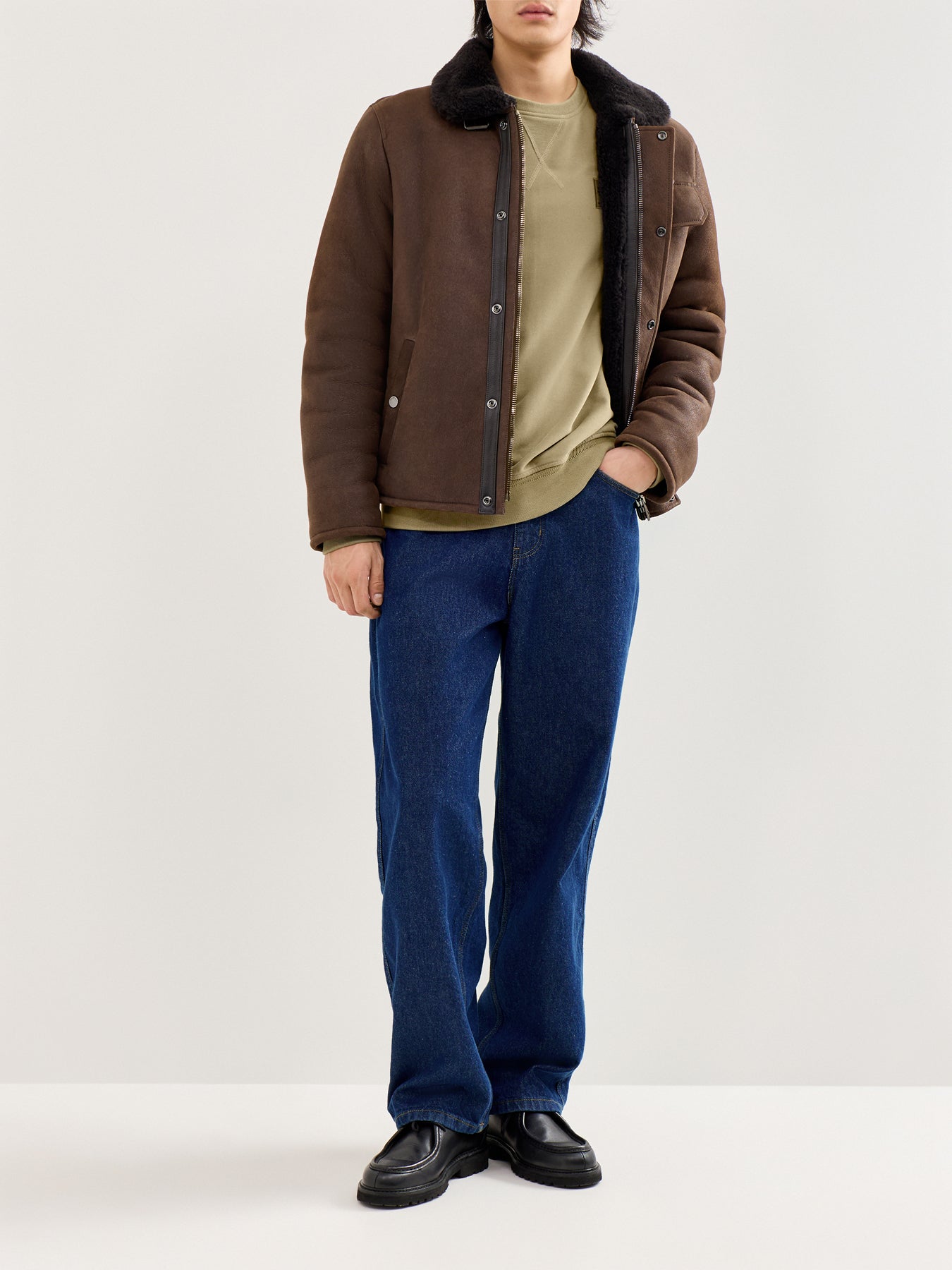 Classic Cotton Sweatshirt Olive