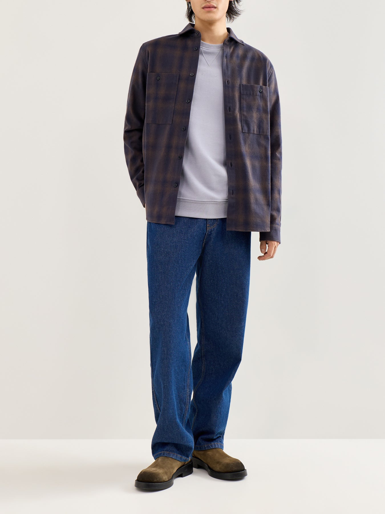 Classic Cotton Sweatshirt Blue