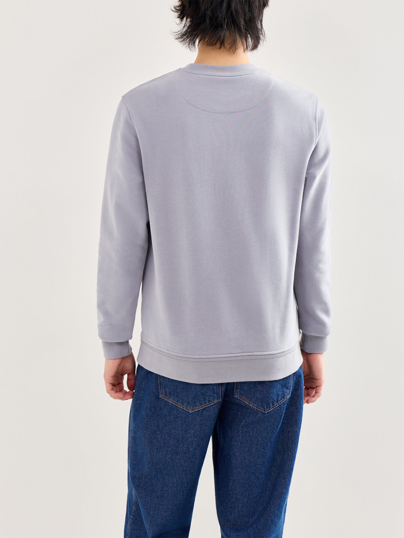 Classic Cotton Sweatshirt Blue