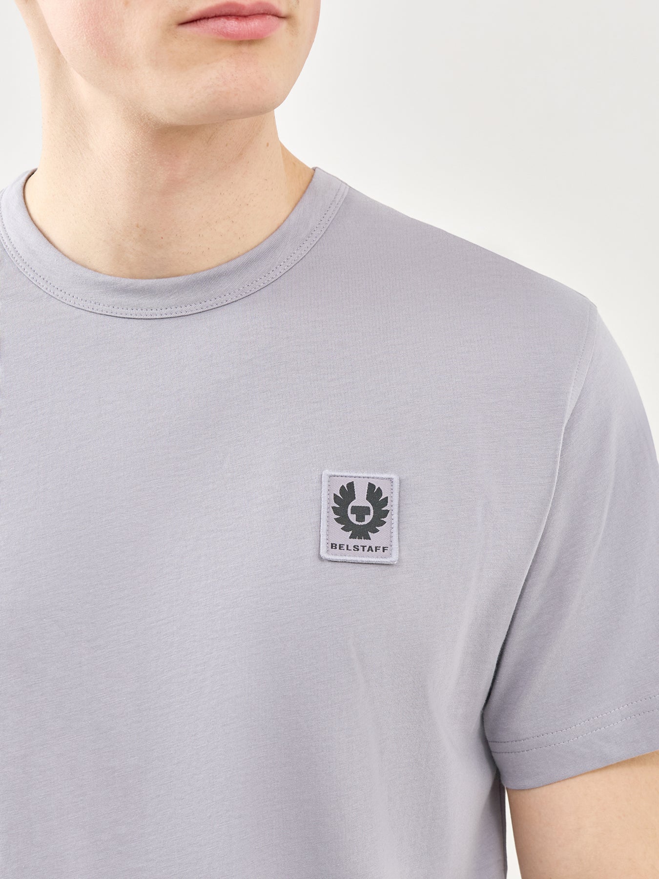 Cotton Crew Neck T-Shirt Blue