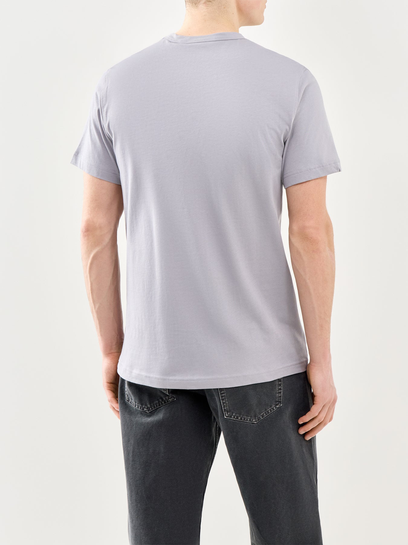 Cotton Crew Neck T-Shirt Blue