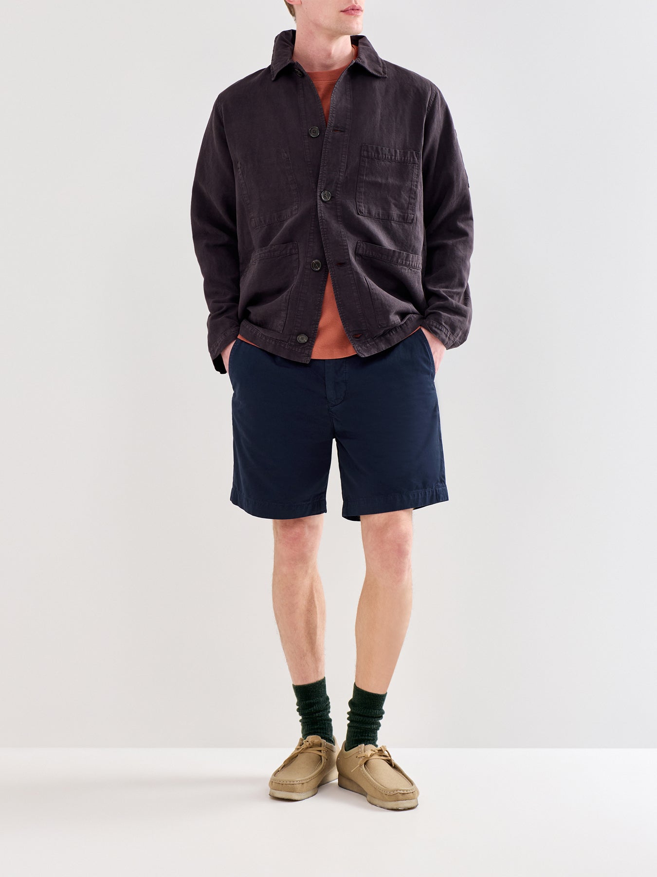 Rally Cotton Shorts Navy