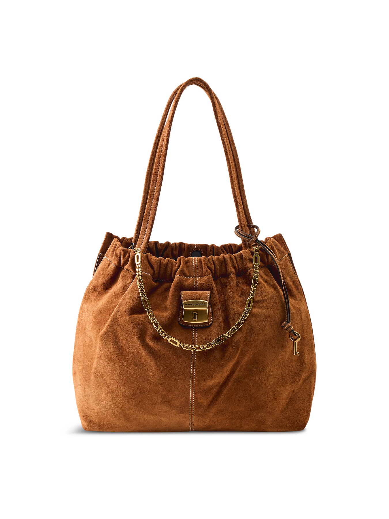 Suede Cristina Tote Bag Tan