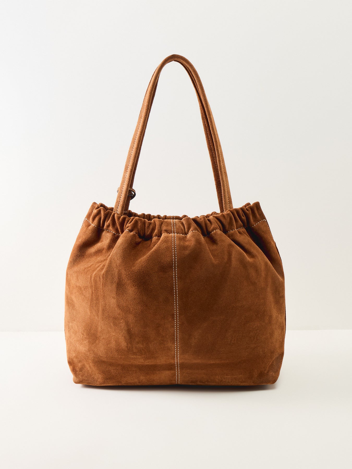 Suede Cristina Tote Bag Tan