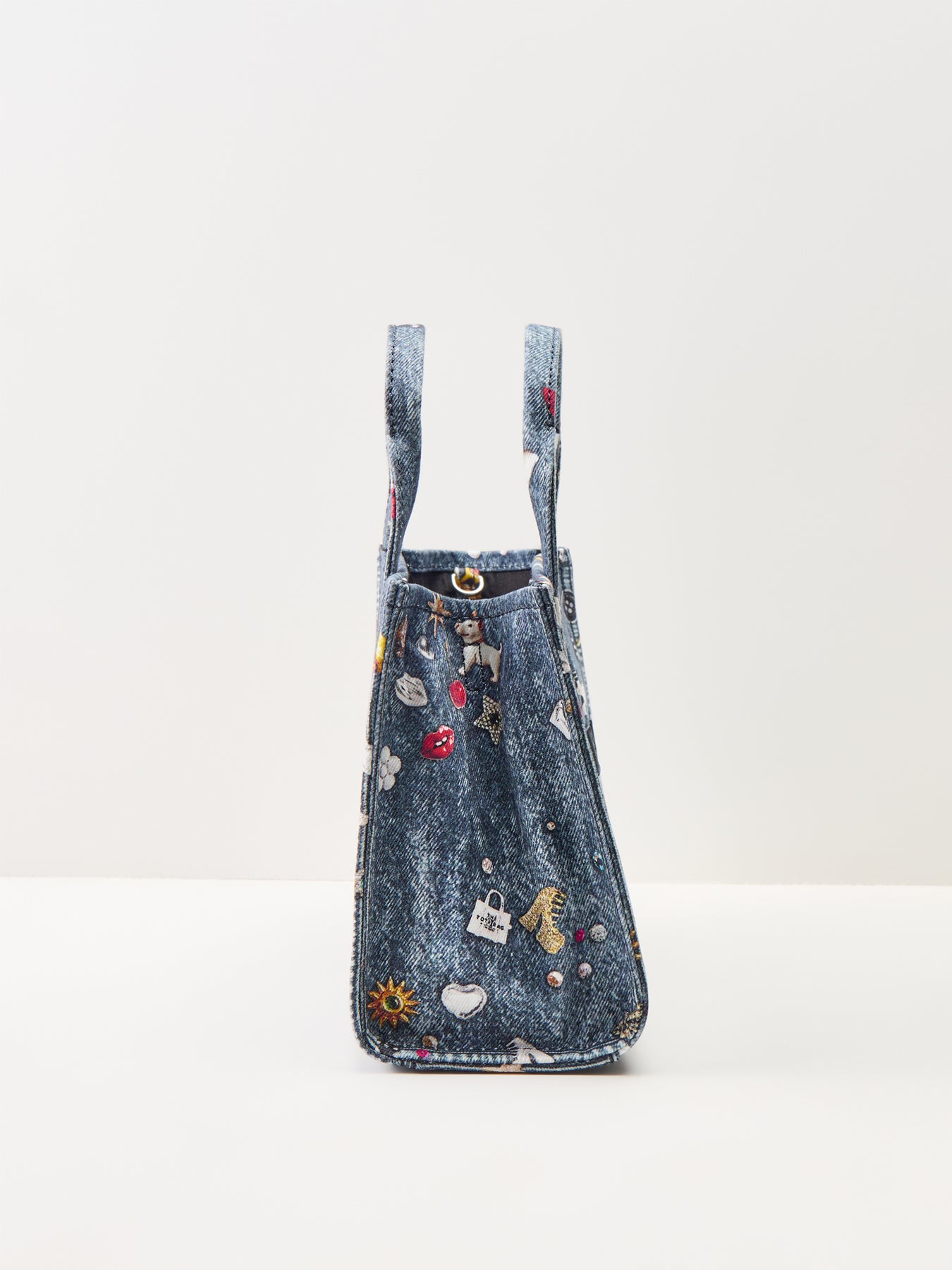 The Trompe Loeil Trinket Canvas Small Tote Bag Blue