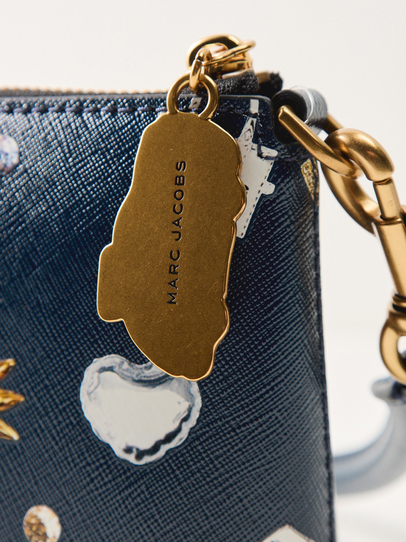 Printed Pochette Bag Blue