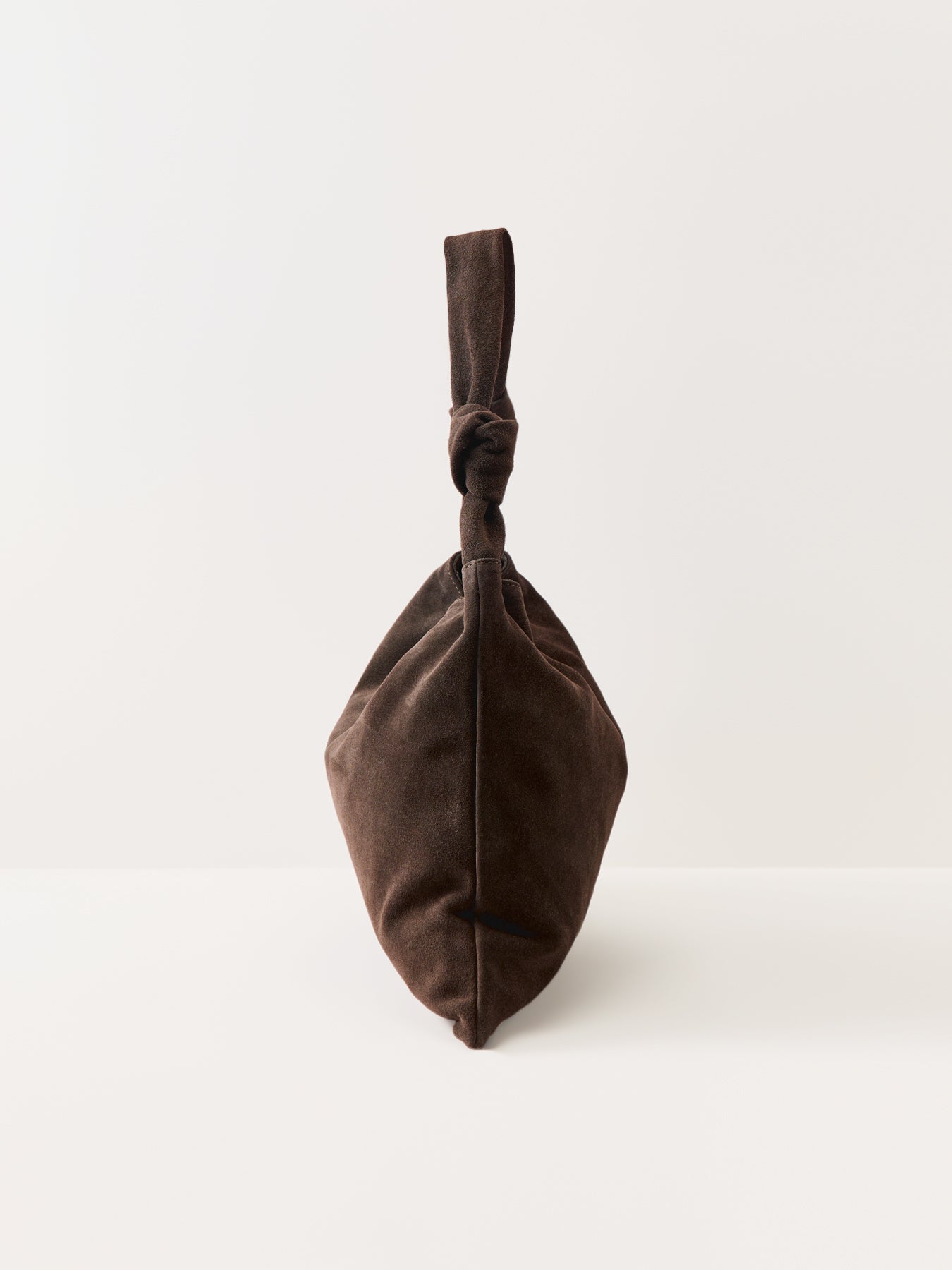 Leena Double Knot Suede Bag Brown