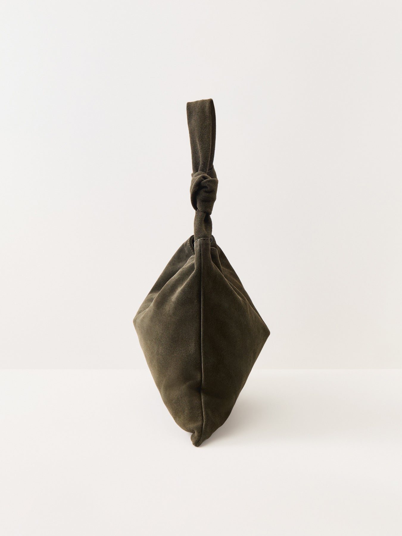 Leena Double Knot Suede Bag Green