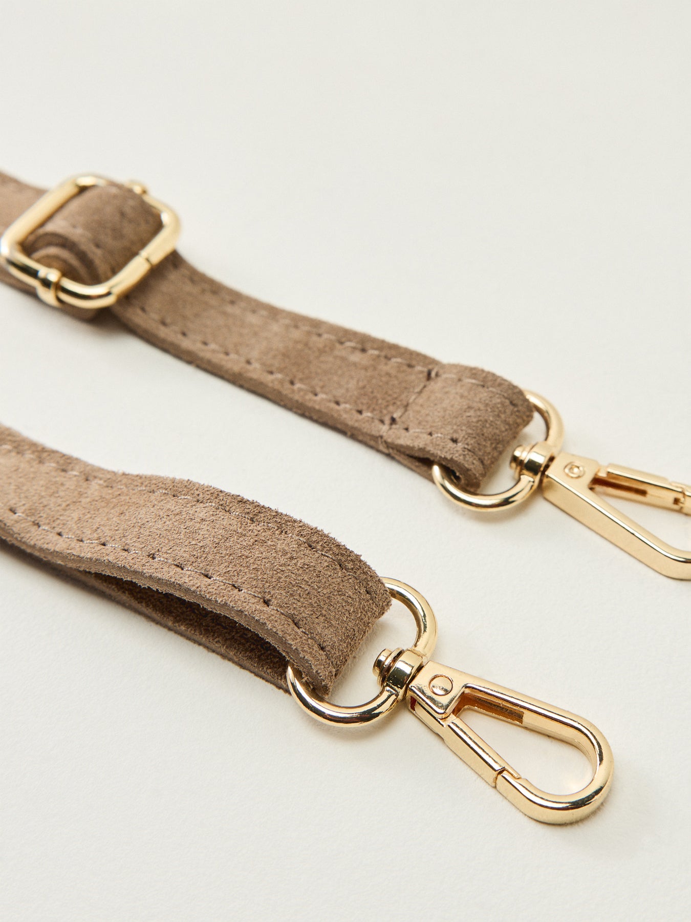 Monnios Suede Bag Beige