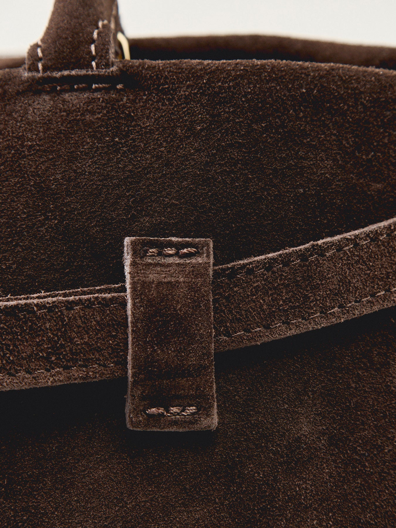 Pacino Belt Suede Bag Brown