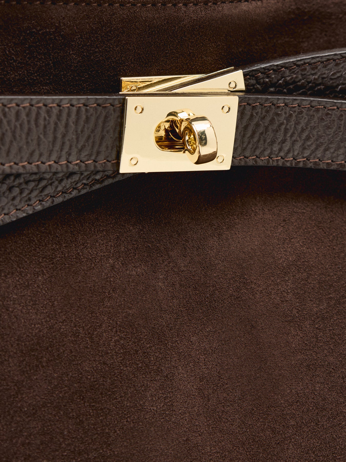 Claude Suede Match Bag Brown