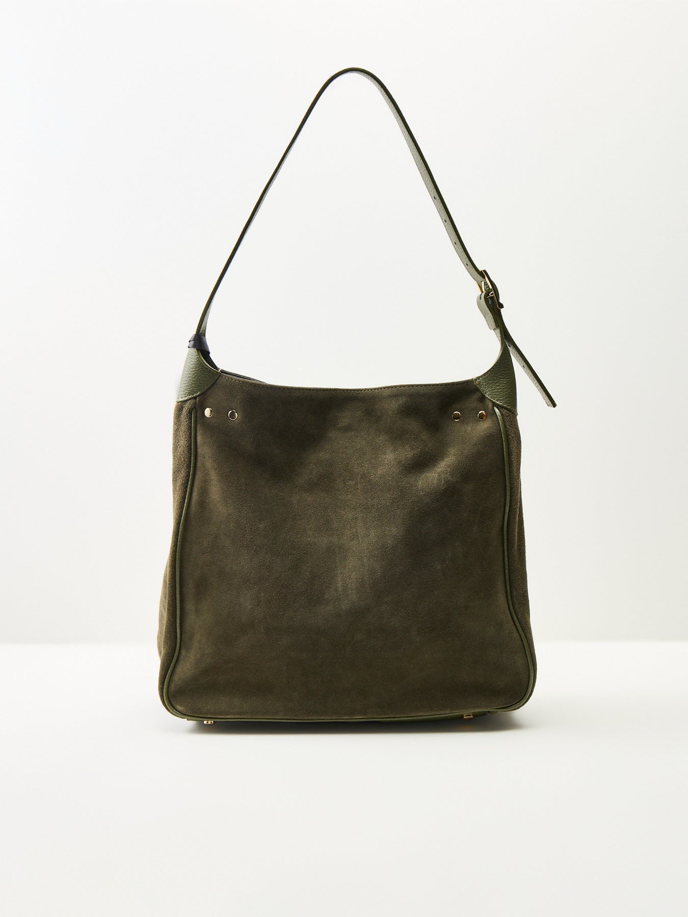 Claude Suede Match Bag Green