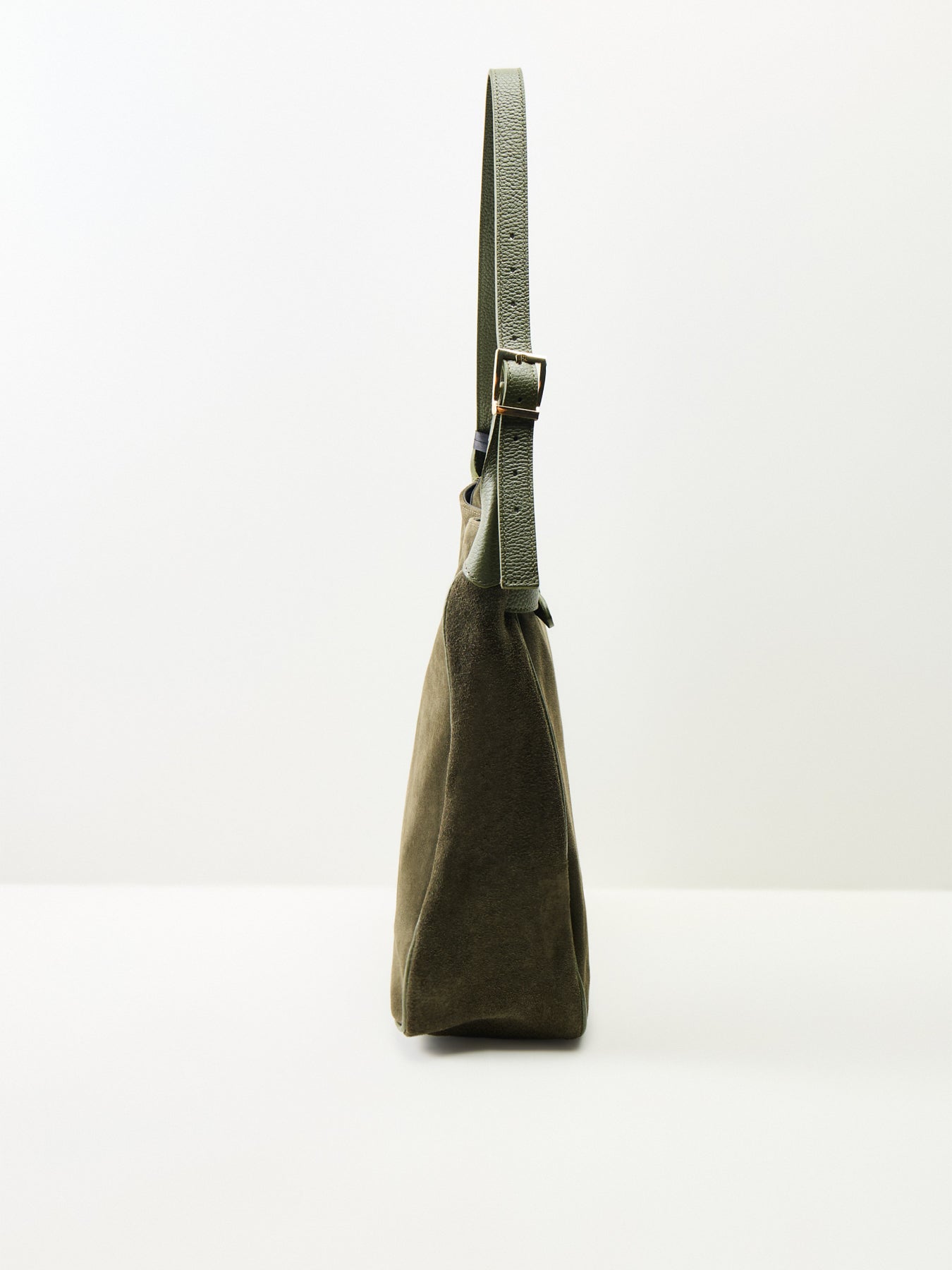 Claude Suede Match Bag Green