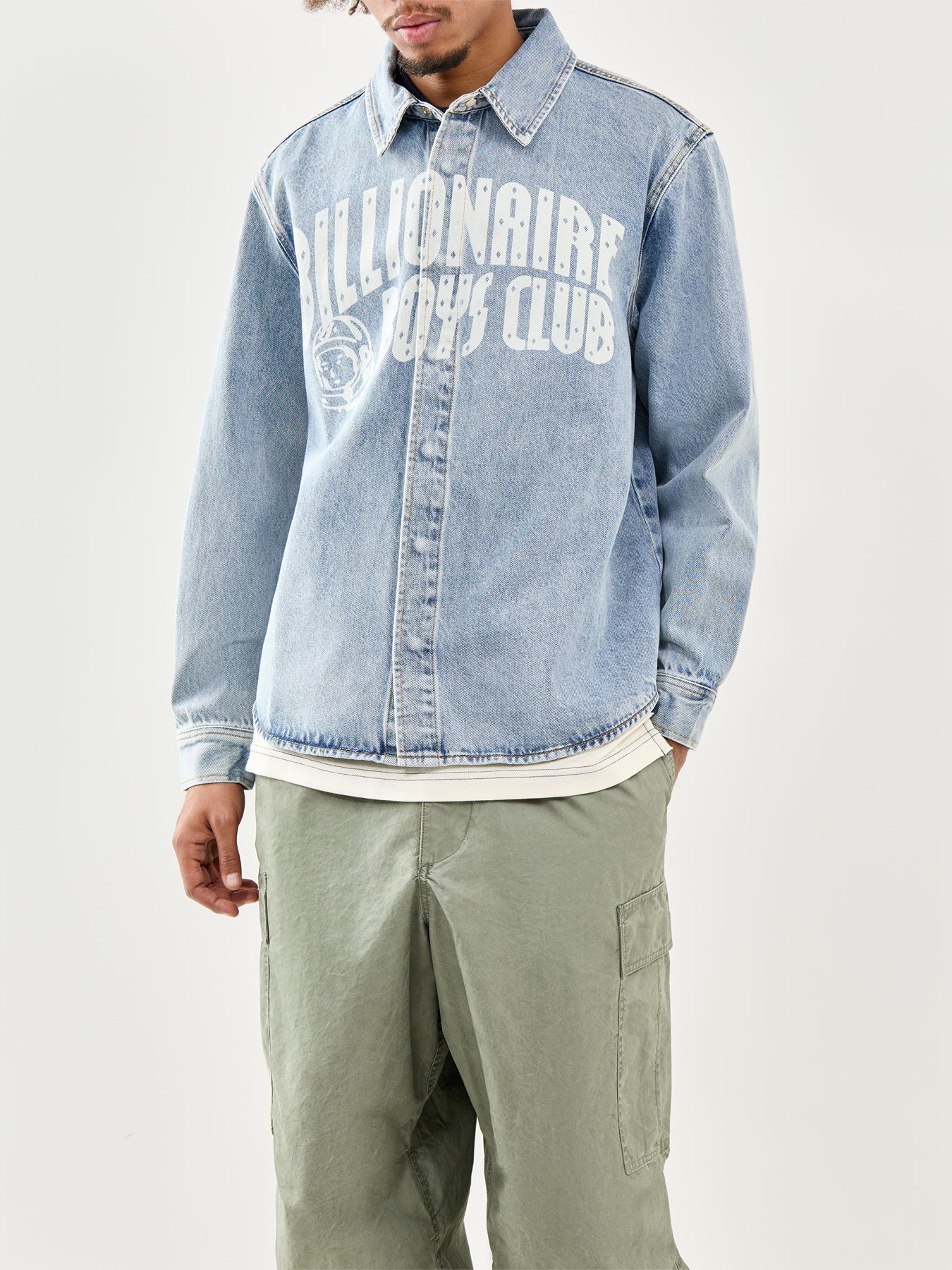 Faded Denim Shirt Blue