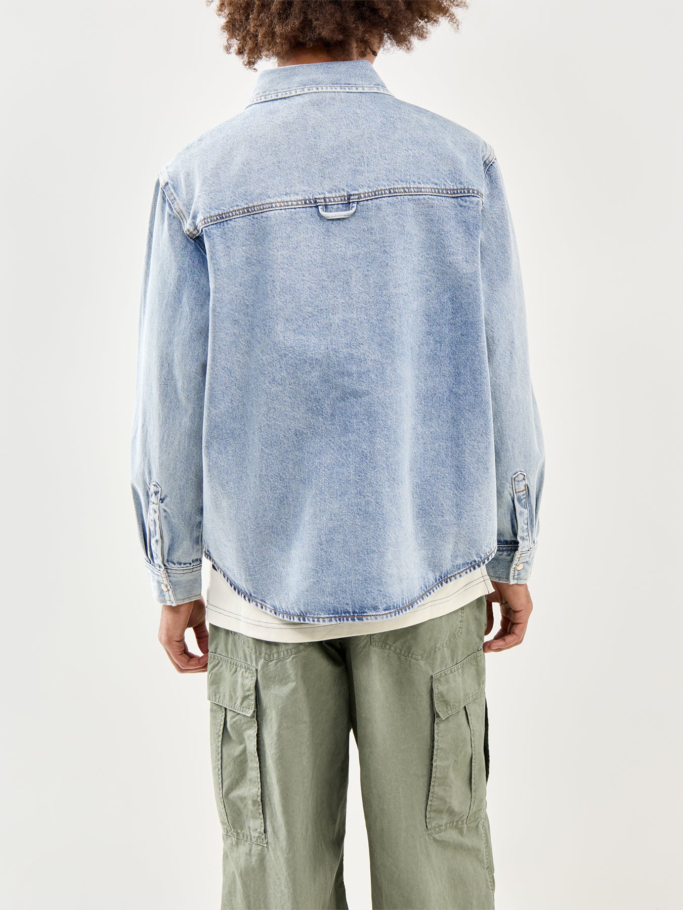 Faded Denim Shirt Blue