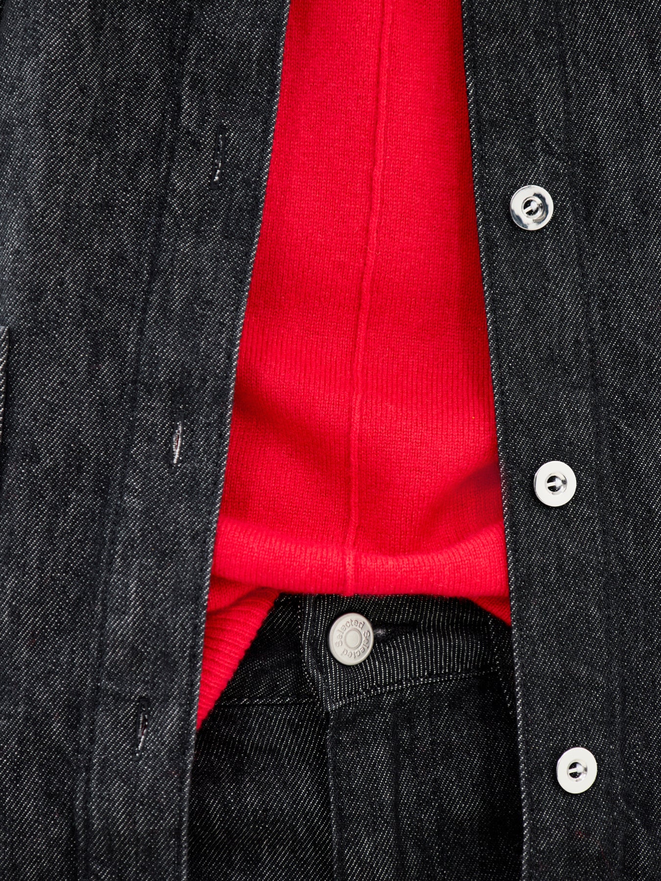 Wide Slouchy Jumper Red