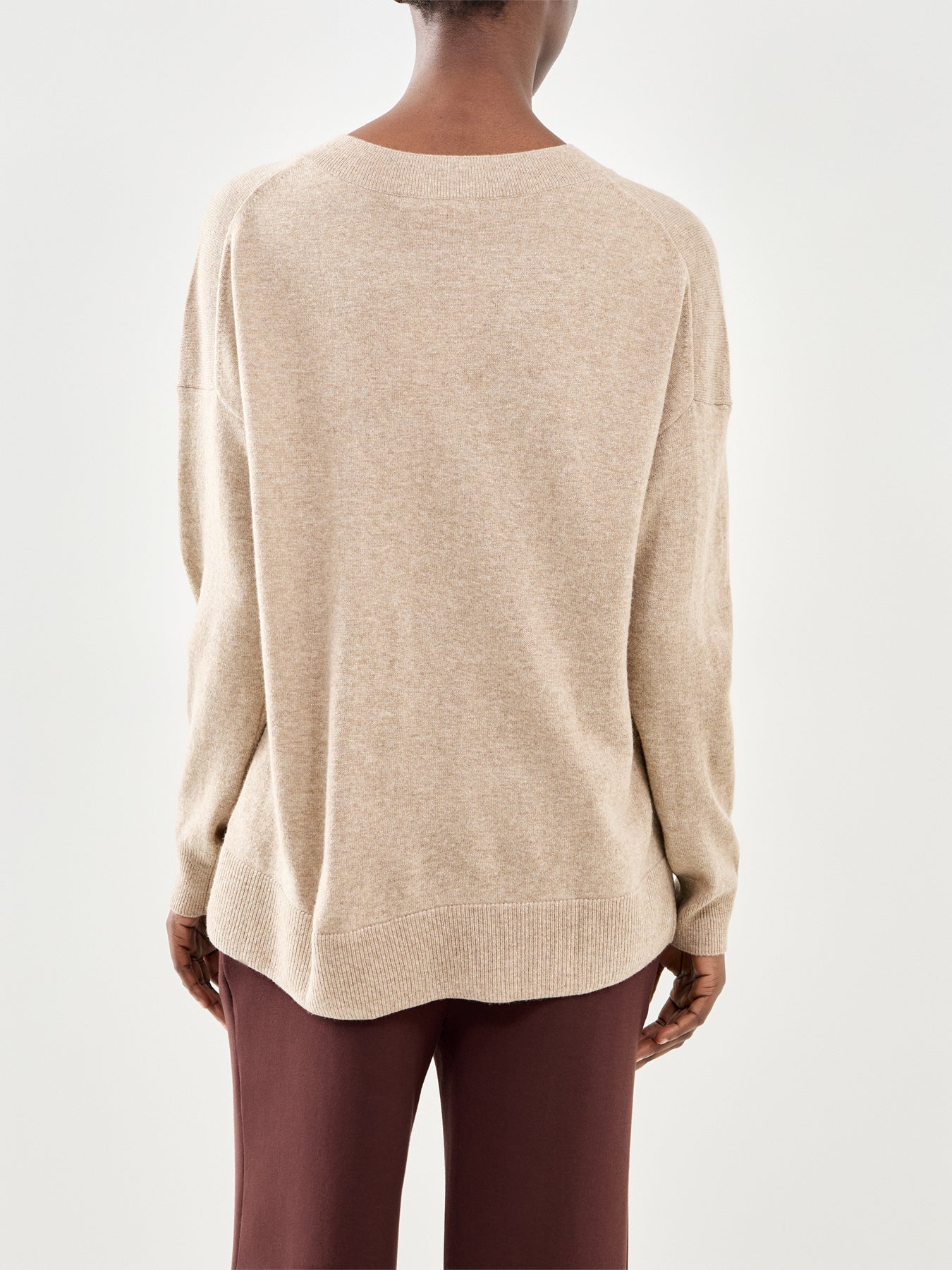 Wide Slouchy Jumper Beige