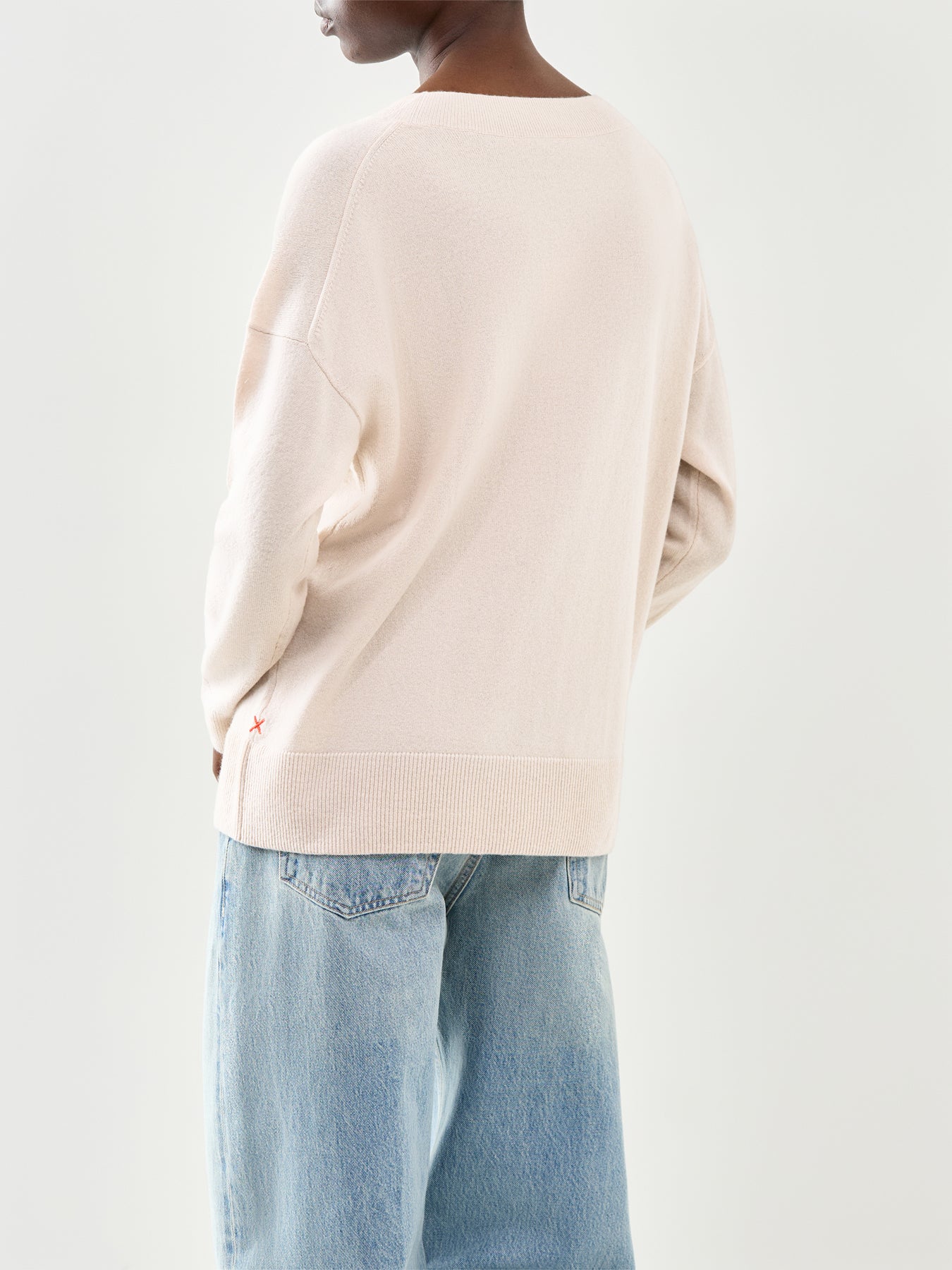 Wide Slouchy Jumper Cream