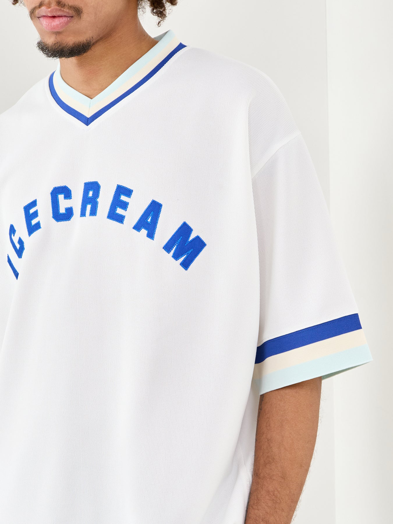 V-Neck Sports Jersey White