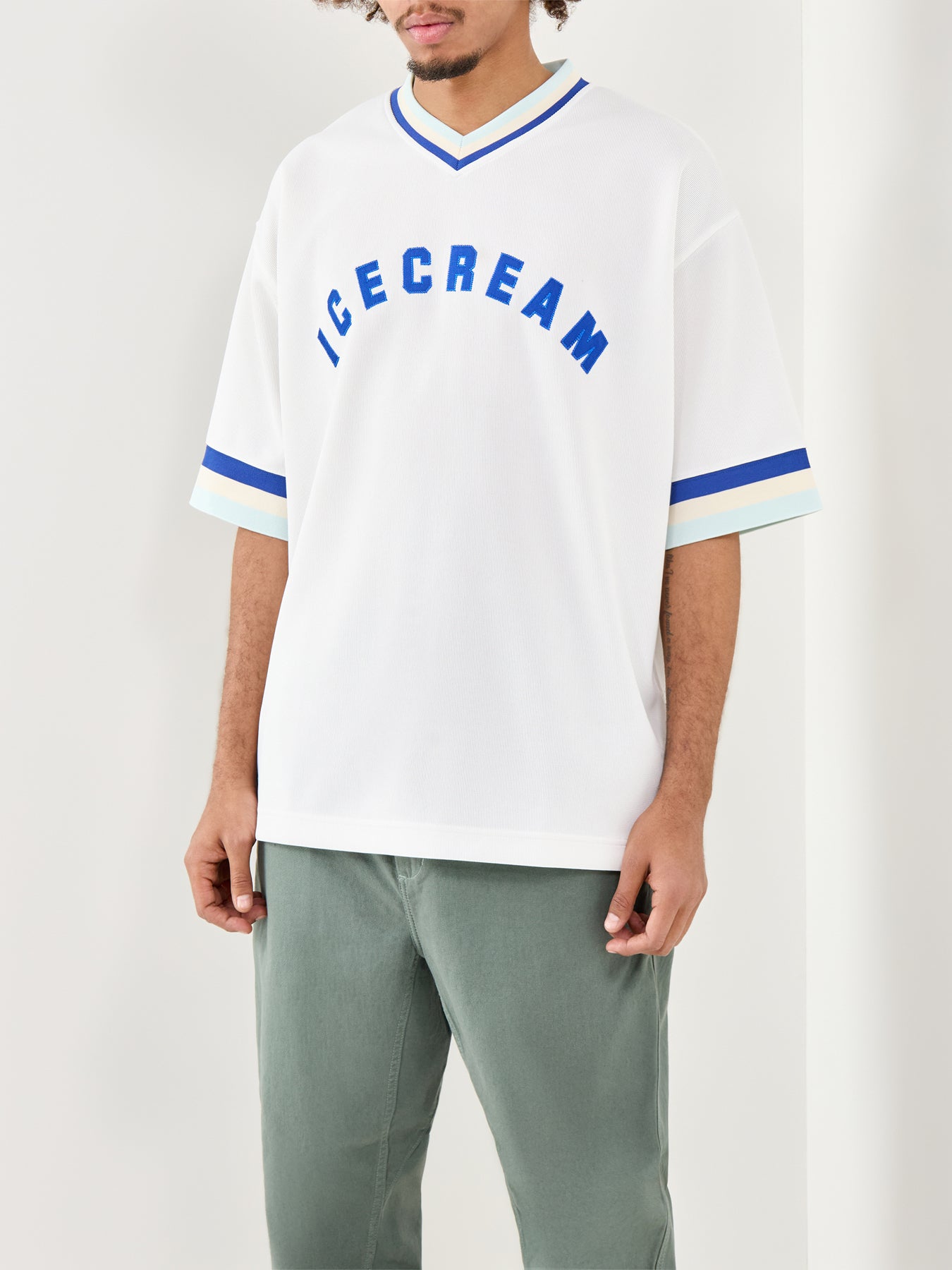 V-Neck Sports Jersey White