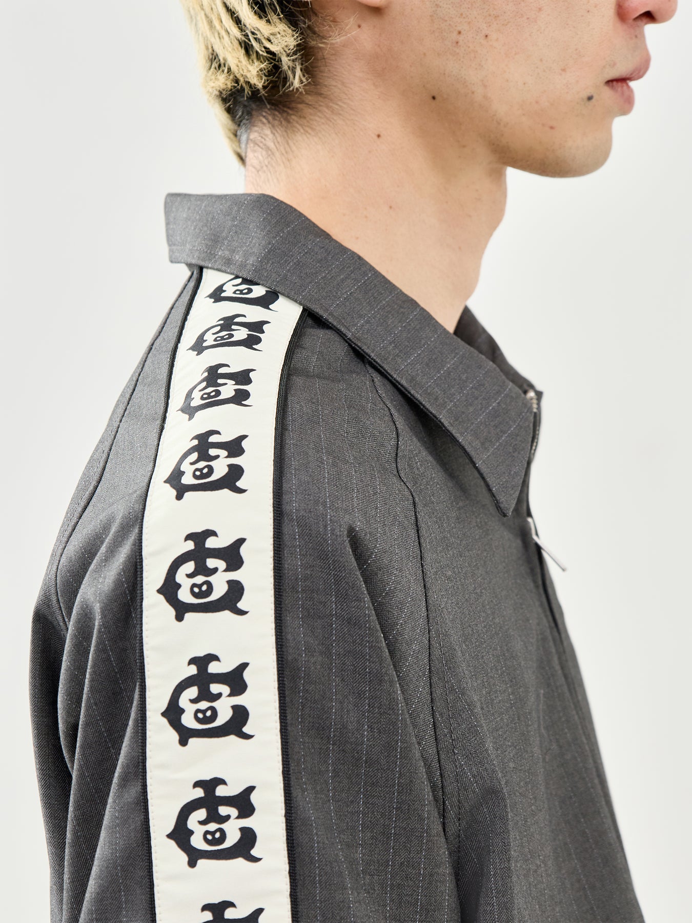 Team Ic Pinstripe Track Jacket Grey