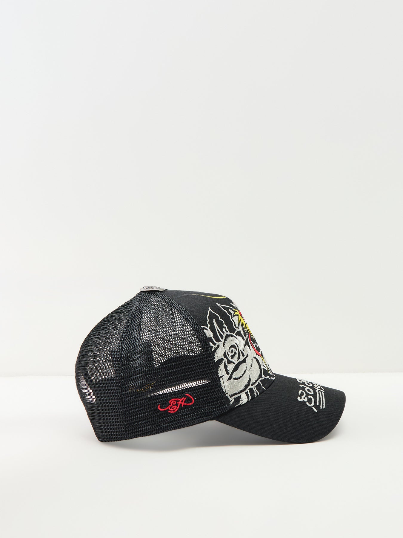 Graphic Trucker Cap Black