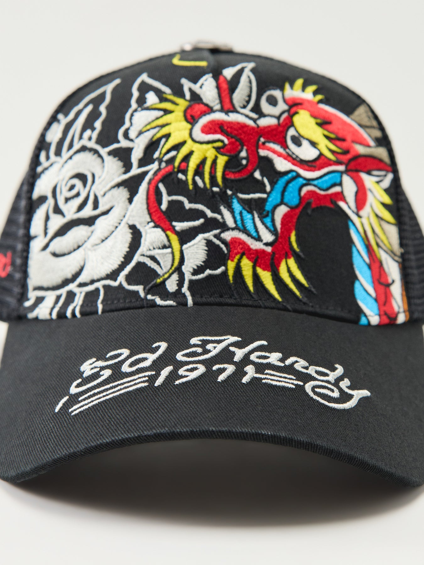 Graphic Trucker Cap Black