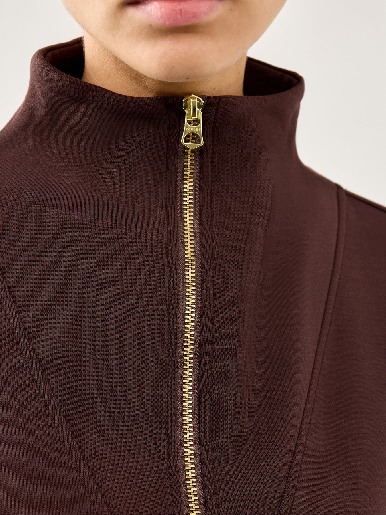 Hawley Half Zip Sweat Coffee Bean