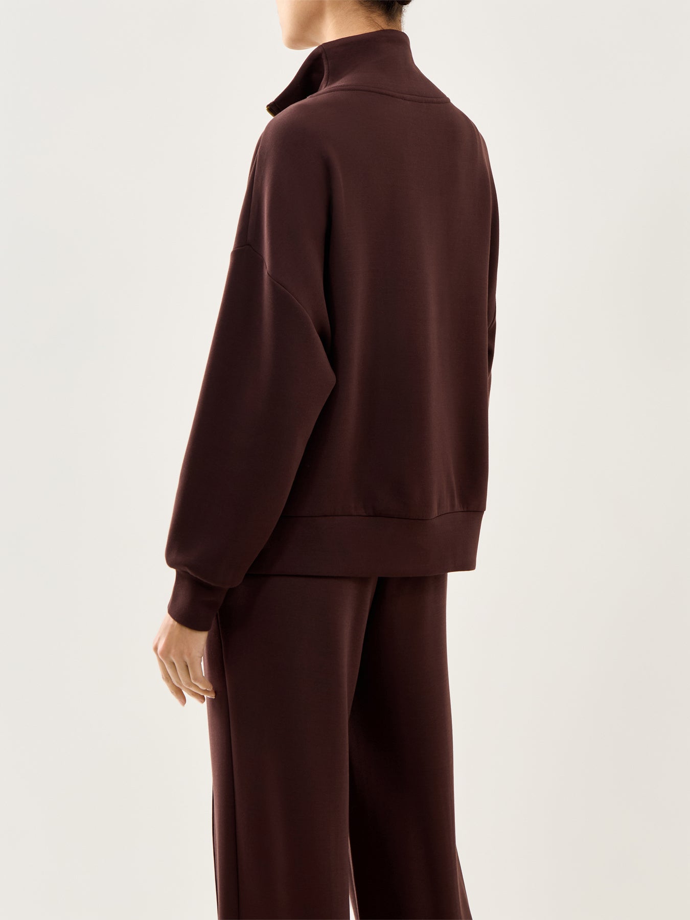 Hawley Half Zip Sweat Coffee Bean