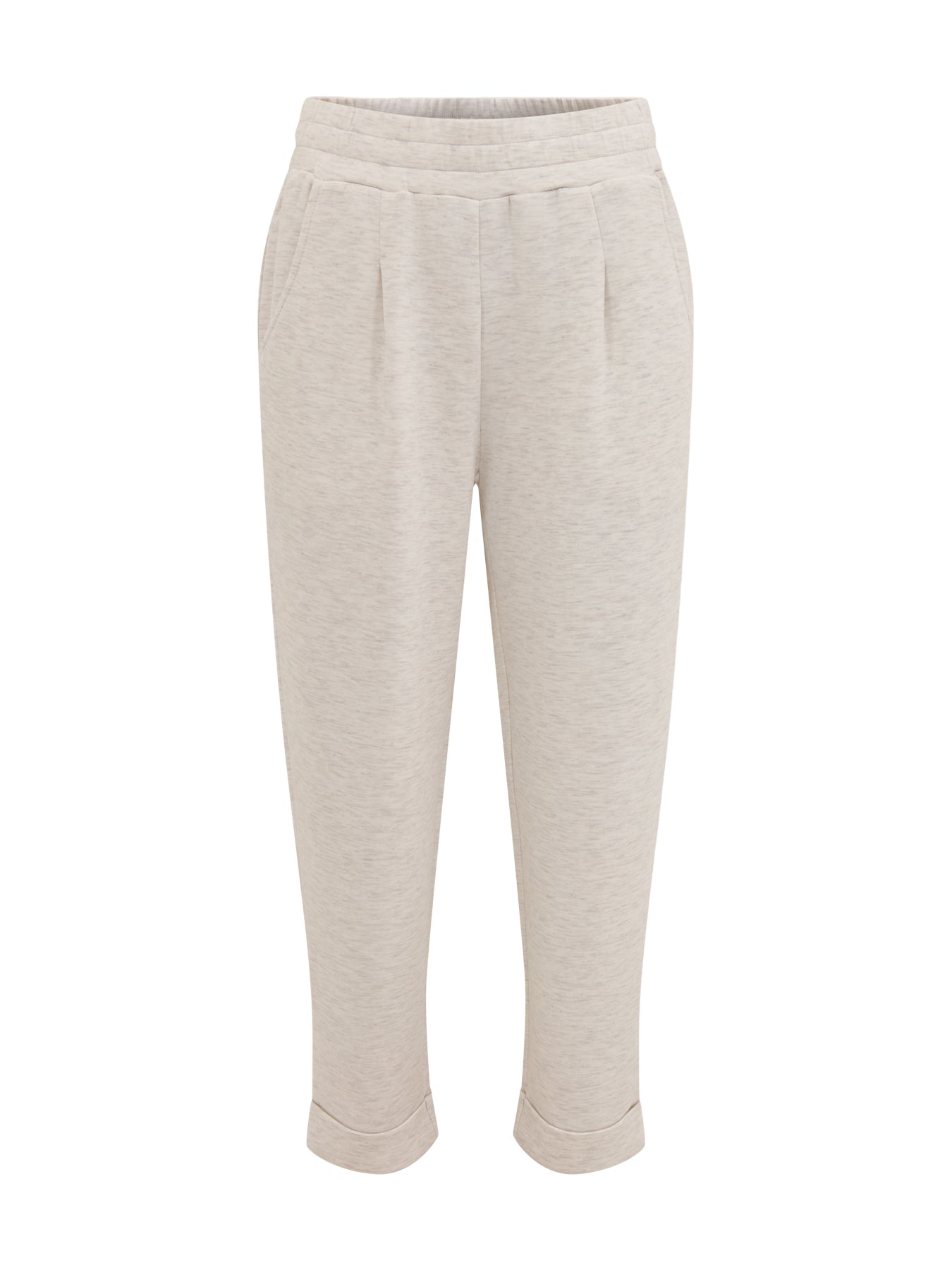 The Rolled Cuff Pant 25 Ivory Marl