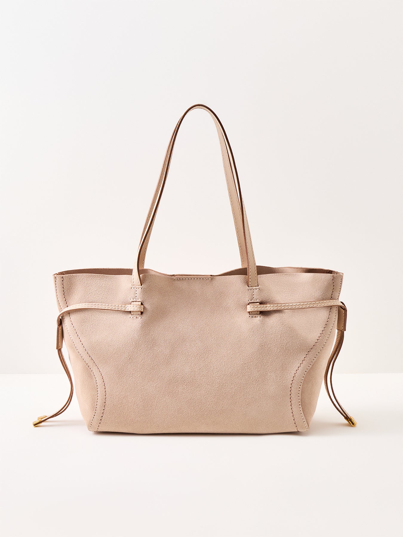 Violette Suede Tote Bag Nude