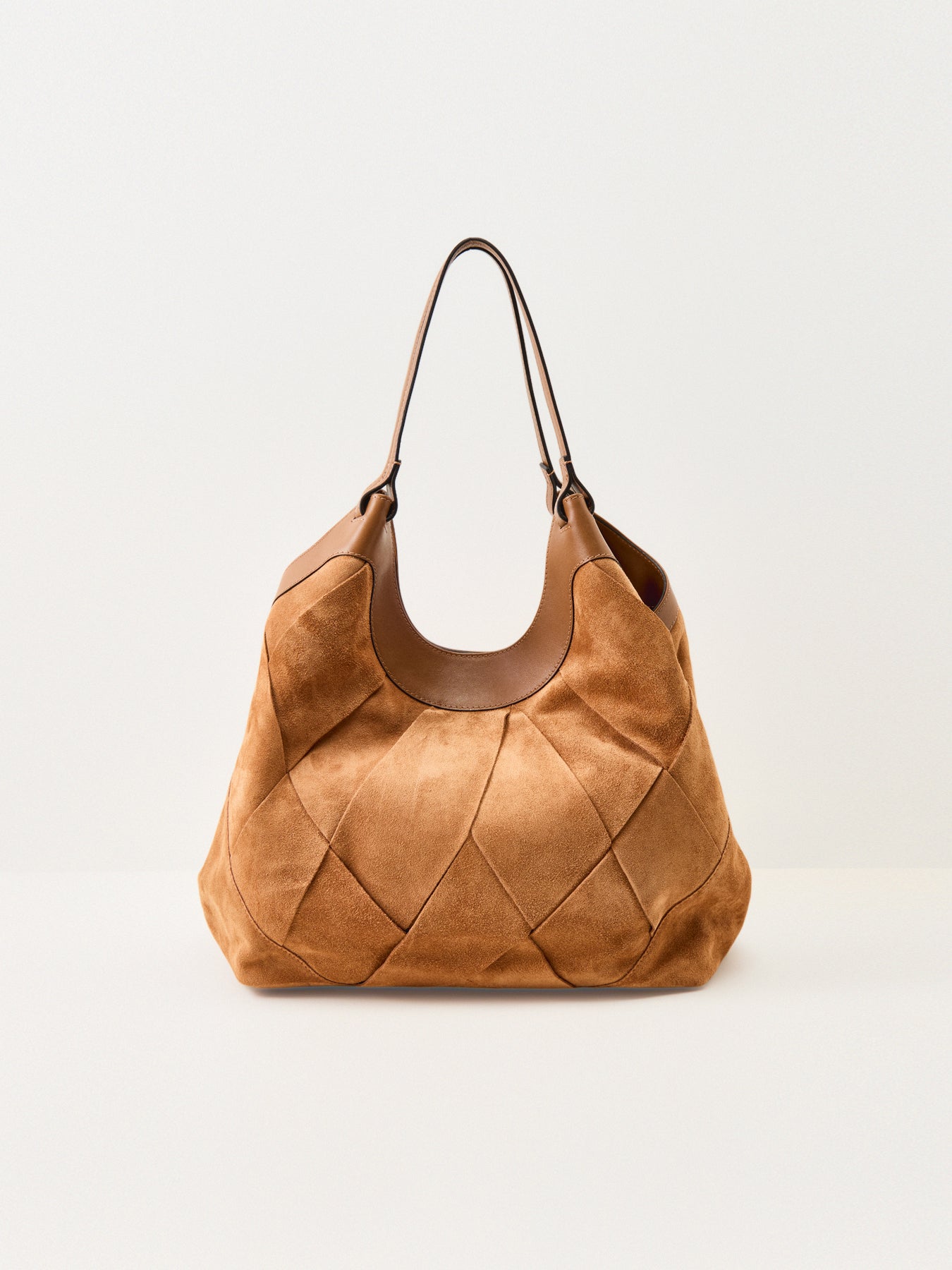 Dua Suede Large Shoulder Tote Tan