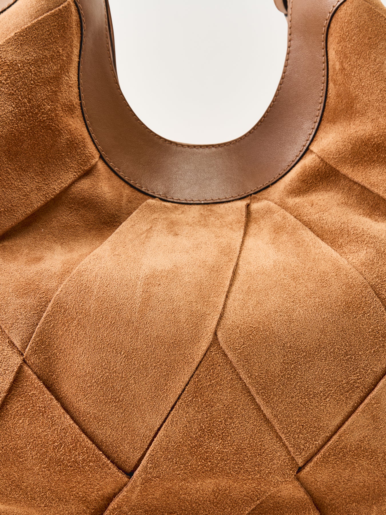 Dua Suede Large Shoulder Tote Tan