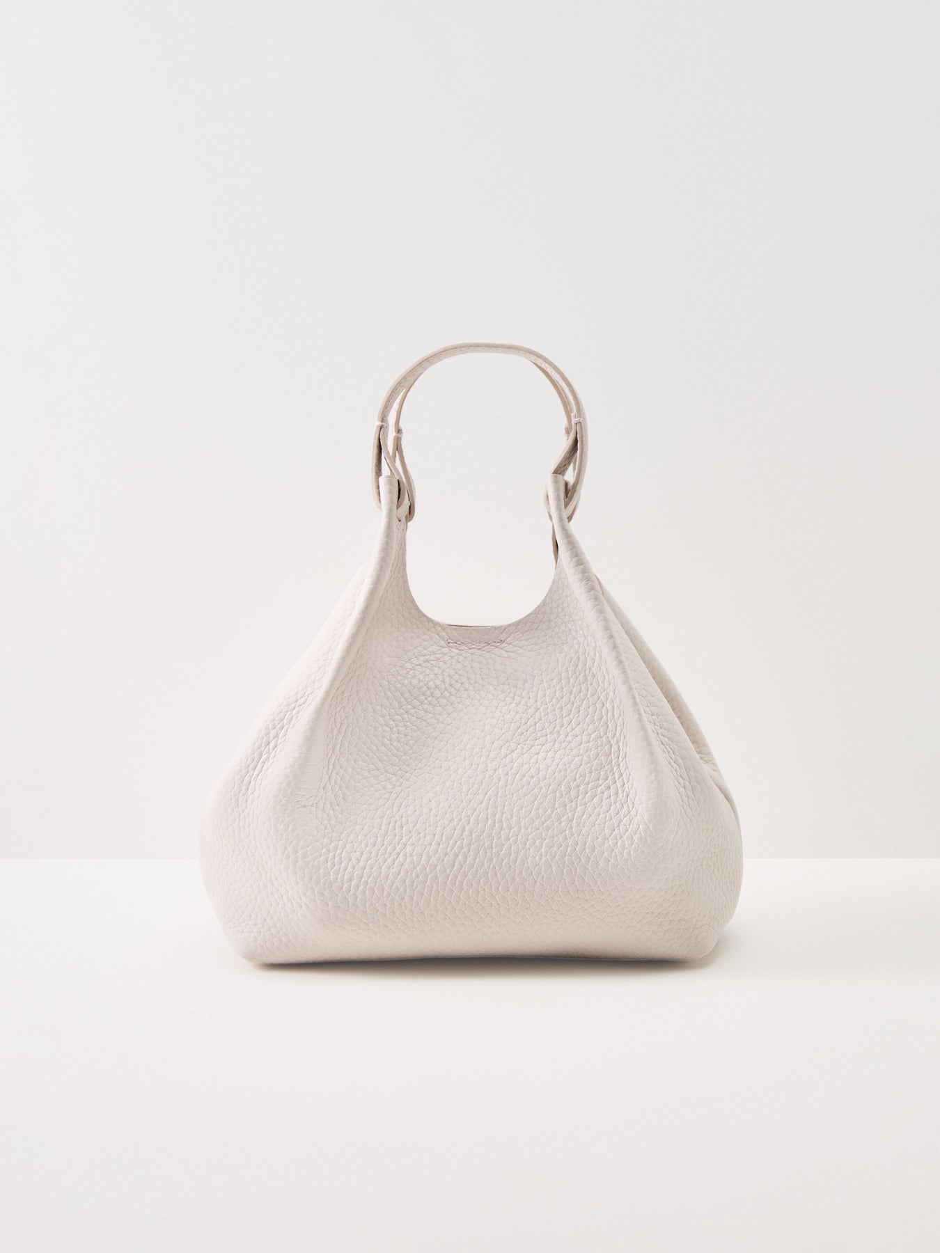 Dua Medium Leather Crossbody Bag White