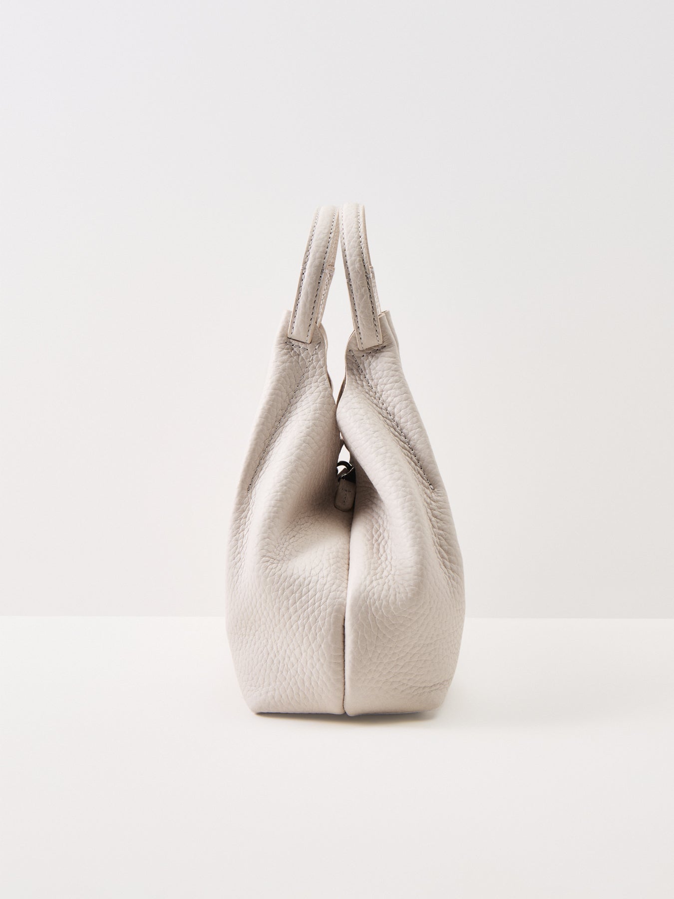 Dua Medium Leather Crossbody Bag White